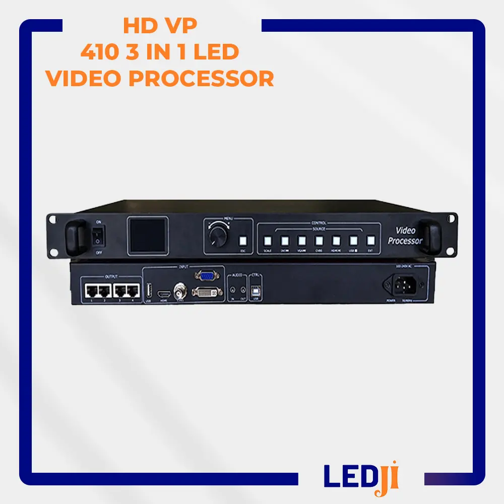 HD VP 410 3 in 1 LED Video Processor - Ön Panel ve Kontrol Arayüzü