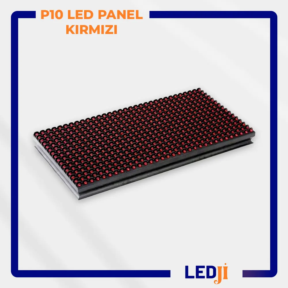 P10 kırmızı LED panel – tek renkli dış mekan bilgilendirme ekranı