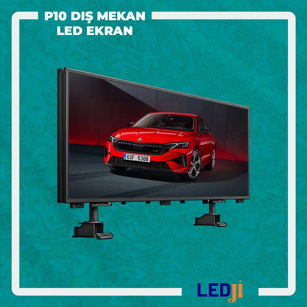 P10 dış mekan RGB LED ekran – uzak mesafeden net görünürlük