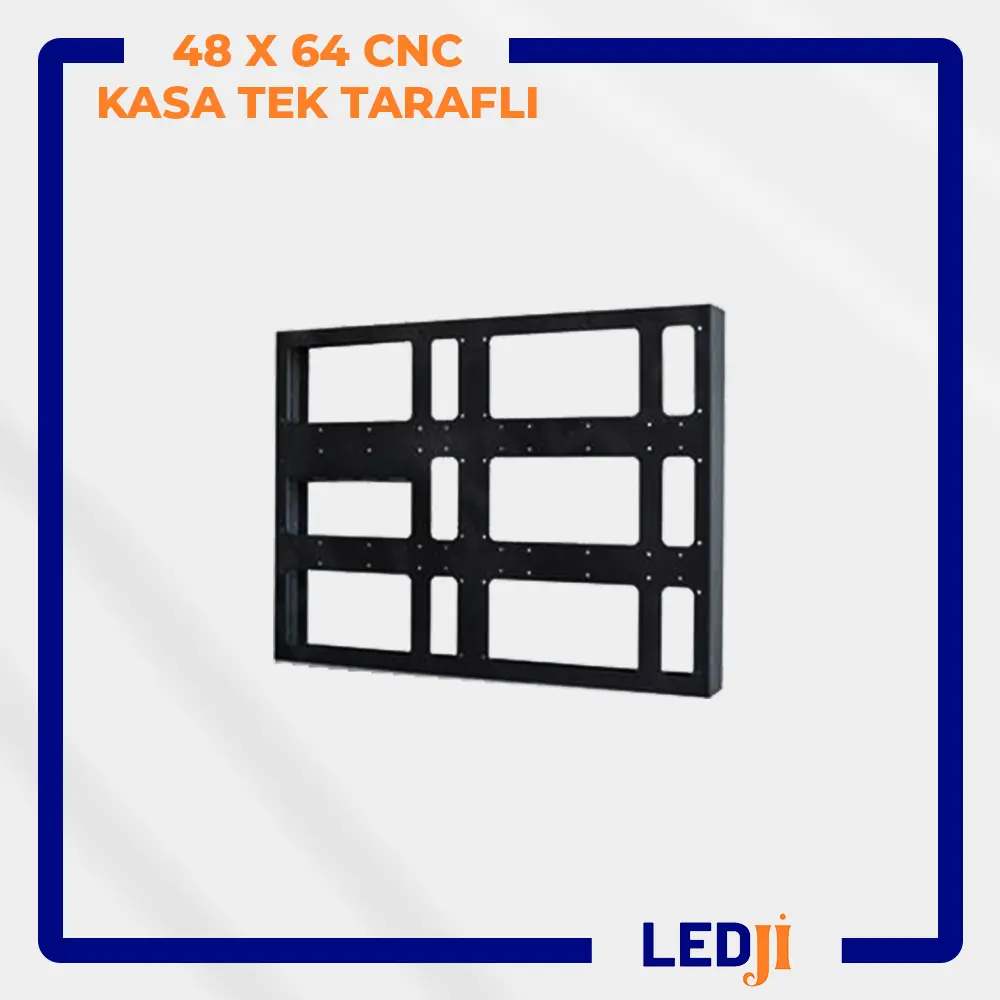 48x64 CNC LED kasa – ön yüz görünümü