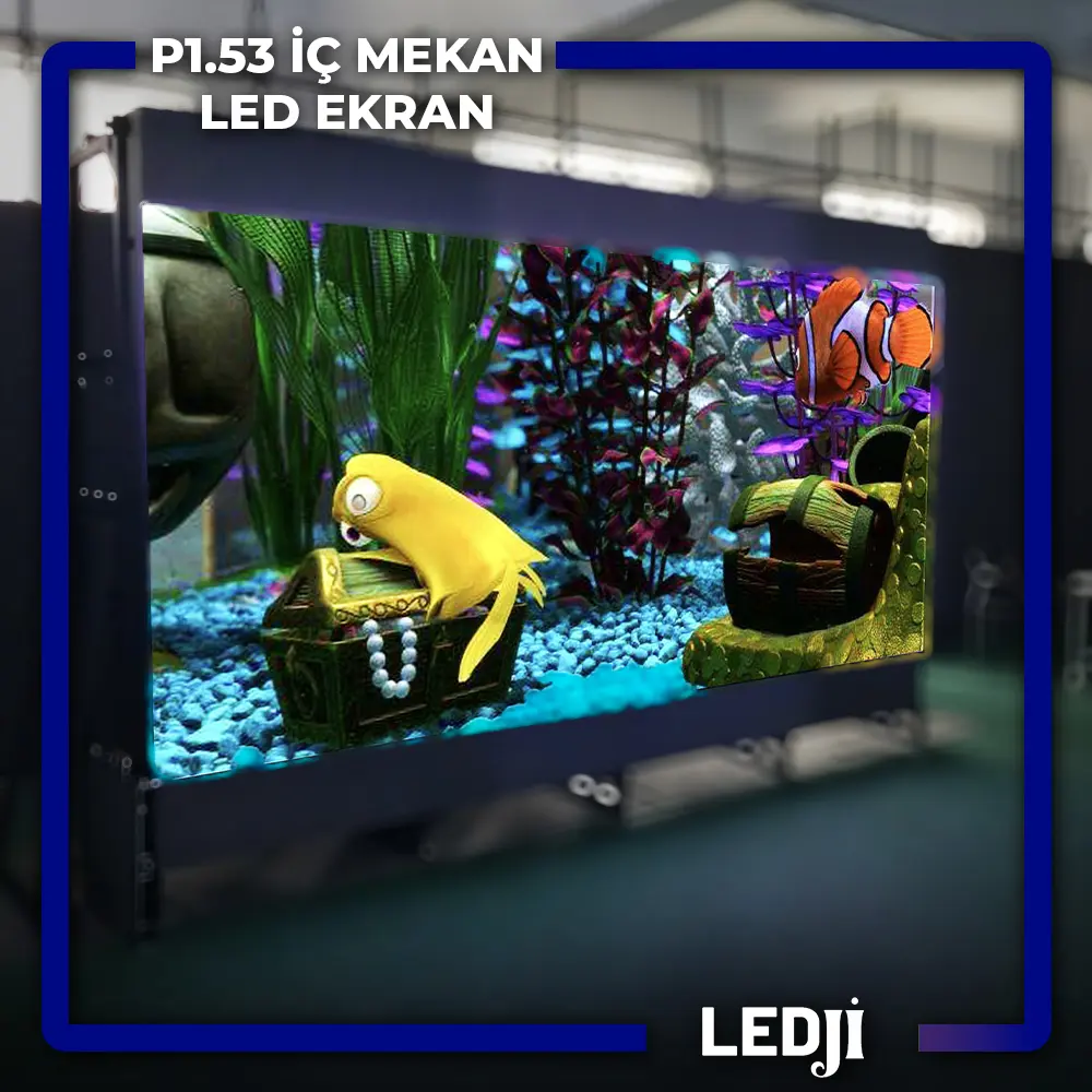 P1.53 İç Mekan LED Ekran - Ultra yüksek çözünürlük ve net görüntü kalitesiyle iç mekanlar için ideal