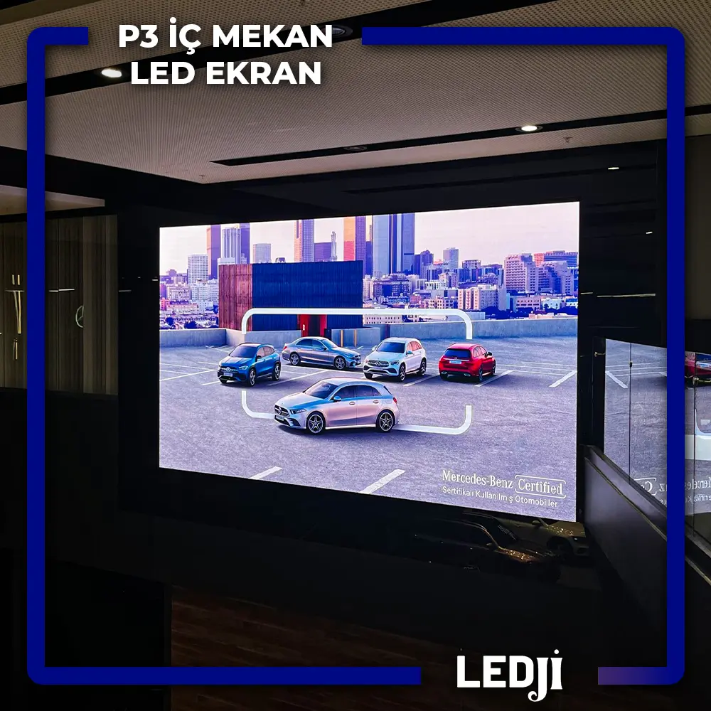 P3 İç Mekan LED Ekran - Yüksek çözünürlük ve canlı renklerle mükemmel görsel performans