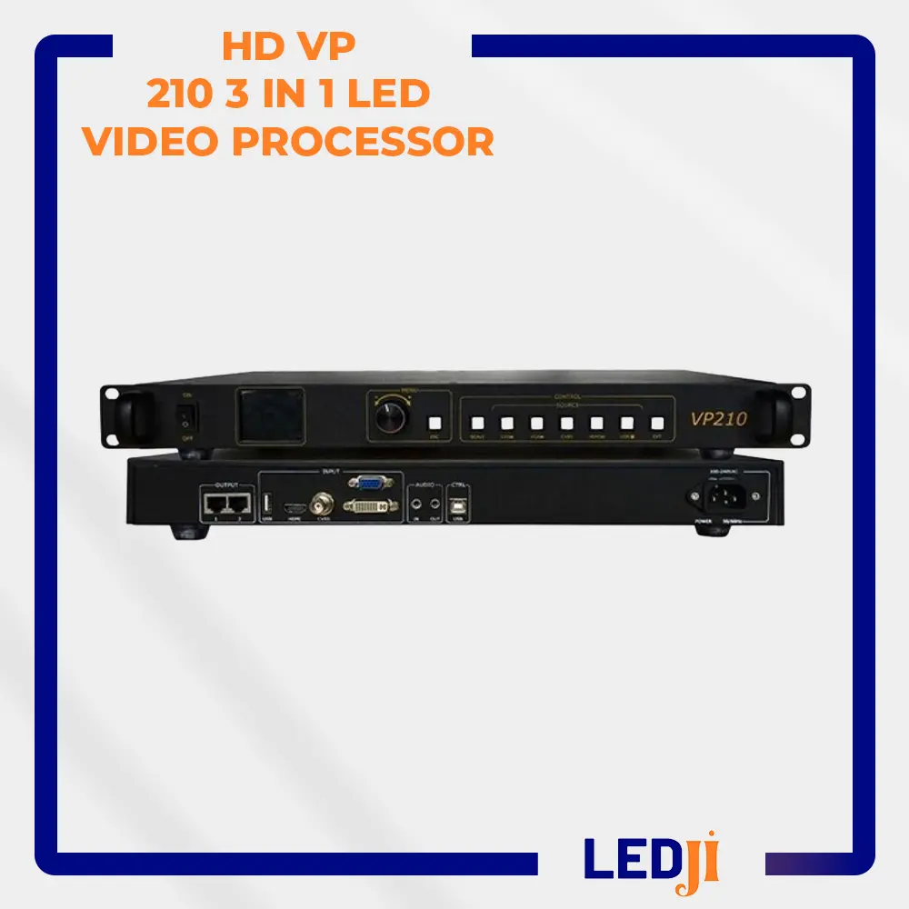 HD VP 210 3 in 1 LED Video Processor - Ön Panel ve Kontrol Arayüzü