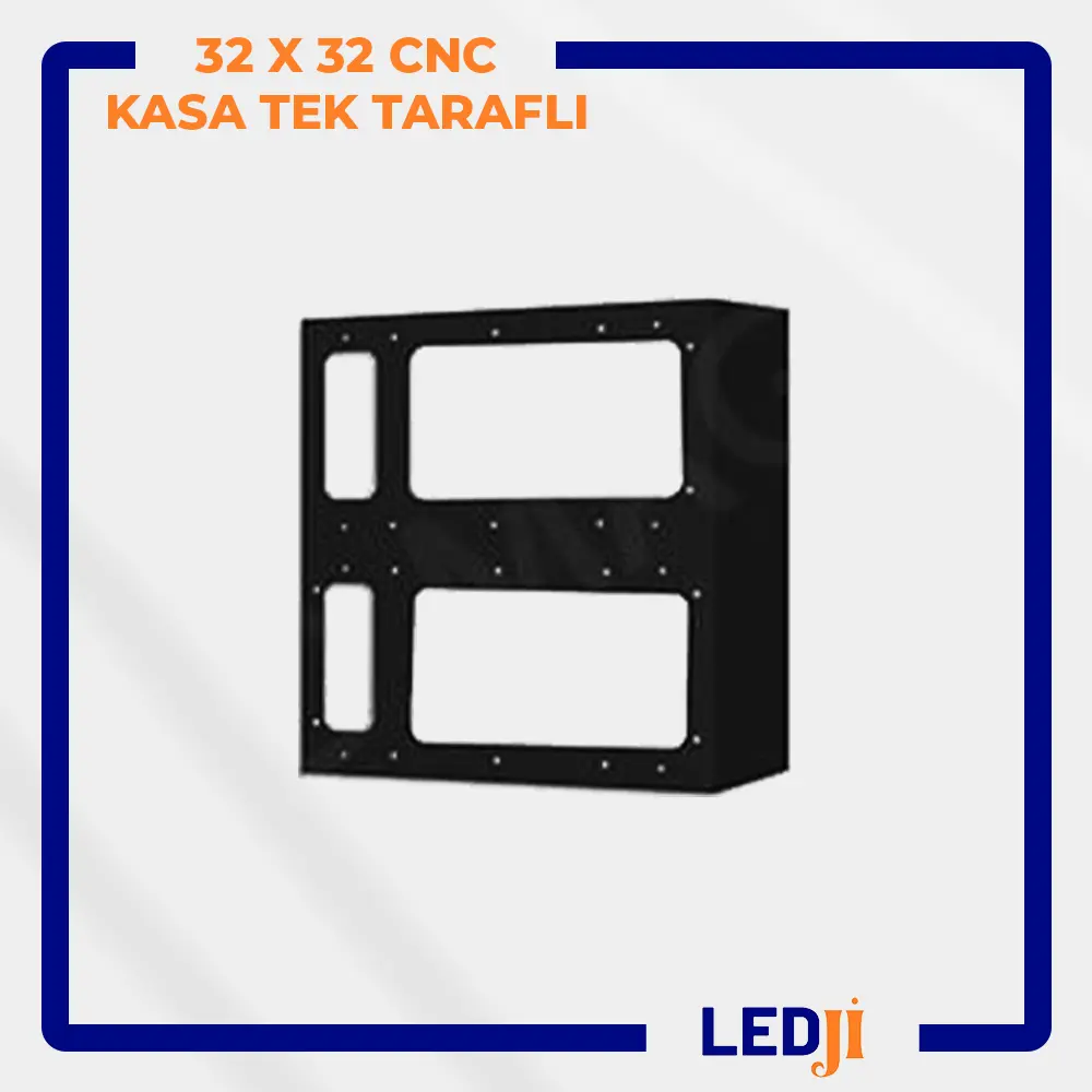 32x32 CNC LED kasa – ön yüz görünüm