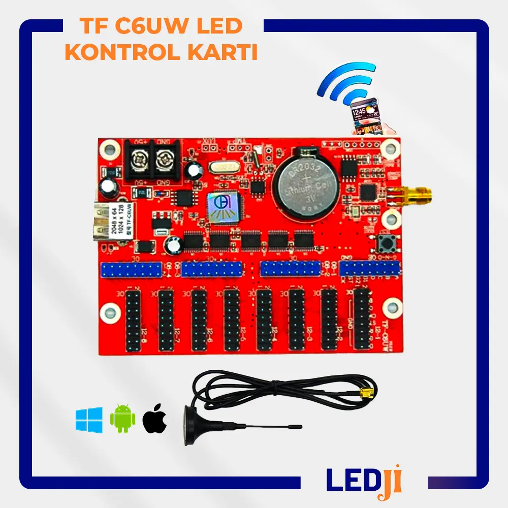TF C6UW LED kontrol kartı – Gelişmiş WiFi destekli LED ekran çözümü