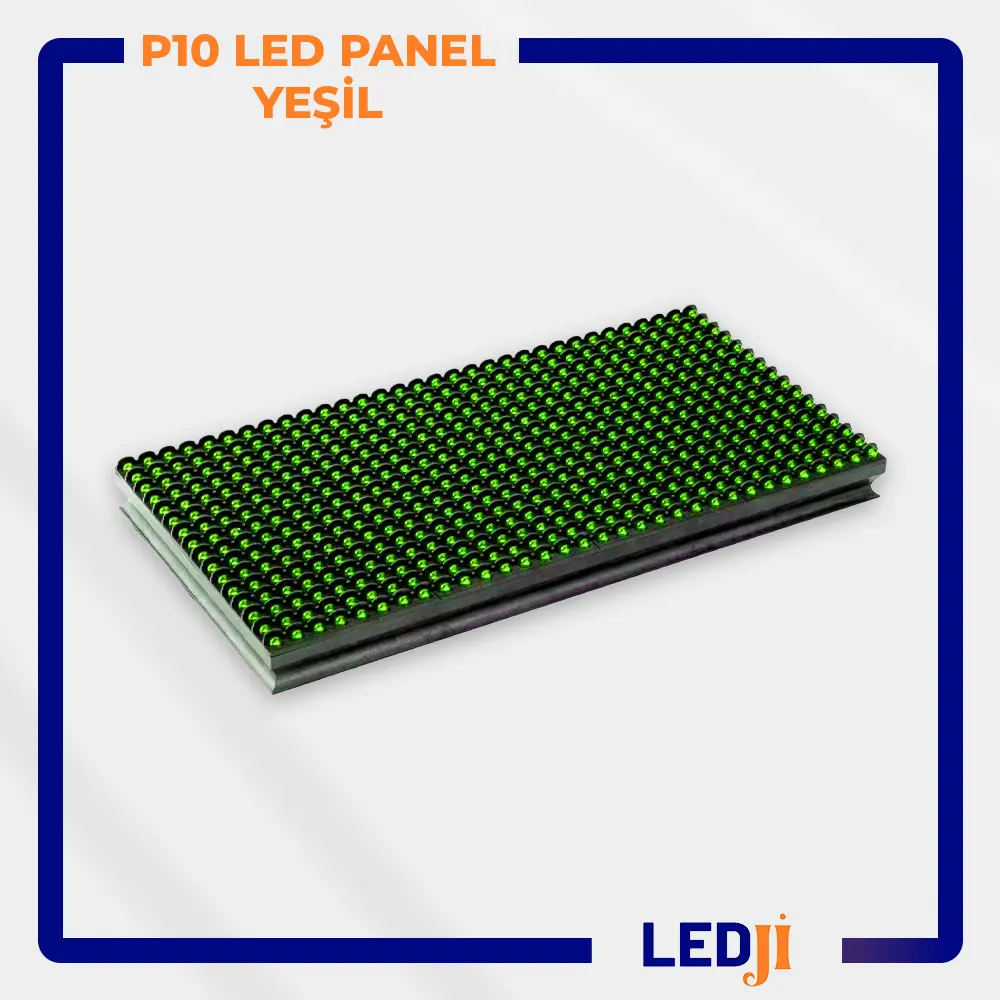 P10 yeşil LED panel – dış mekan için parlak ve dayanıklı tek renkli LED tabela