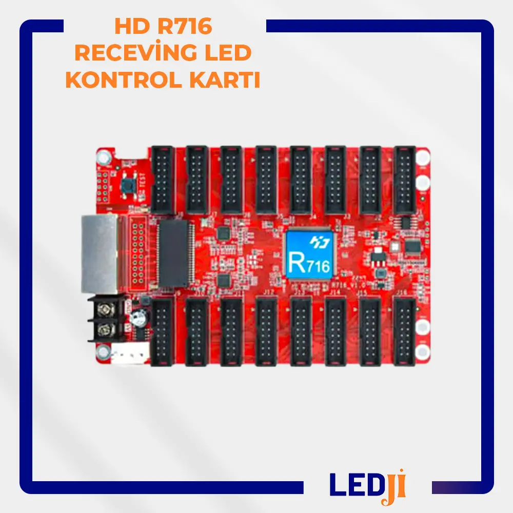 HD R716 Receiving LED Kontrol Kartı ön yüz tasarımı