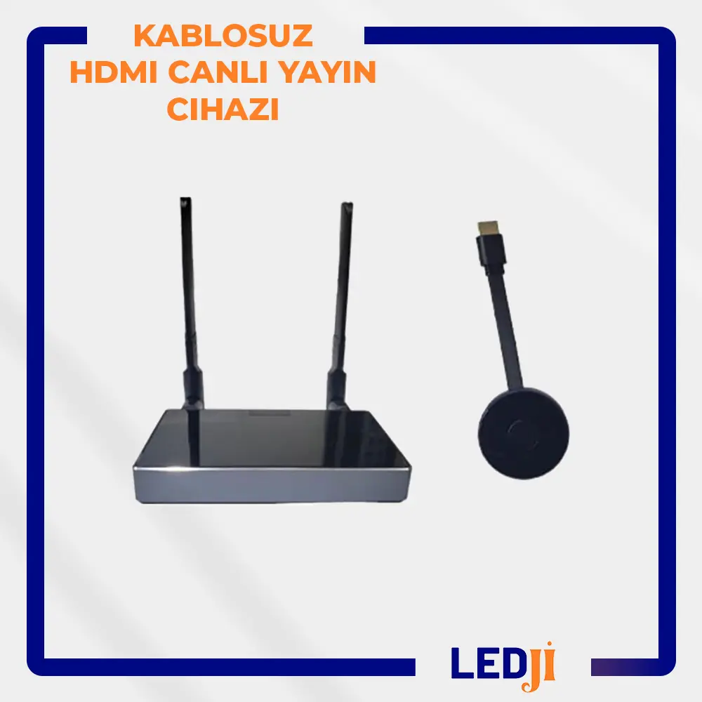 Kablosuz HDMI Canlı Yayın Cihazı – Yüksek kaliteli, kesintisiz kablosuz video aktarımı ve yayın.
