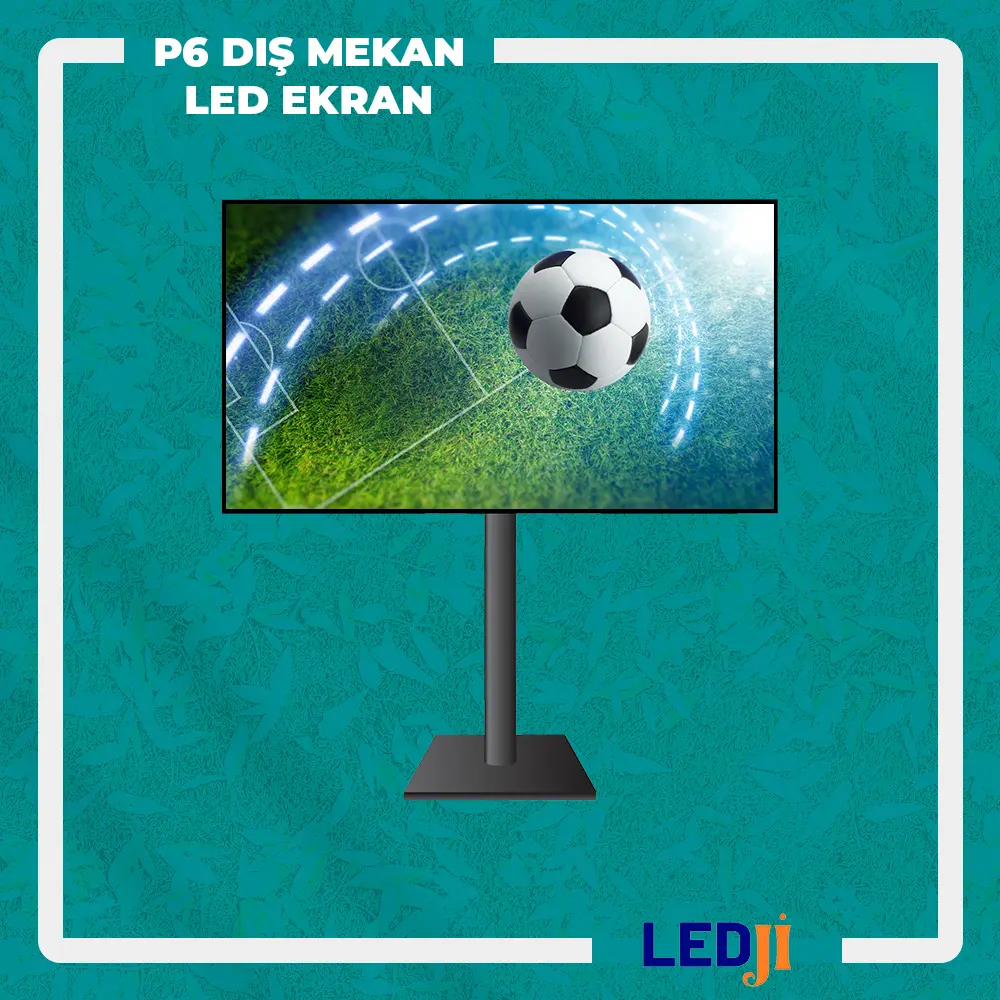 P6 dış mekan RGB LED ekran – geniş alanlarda yüksek görünürlük