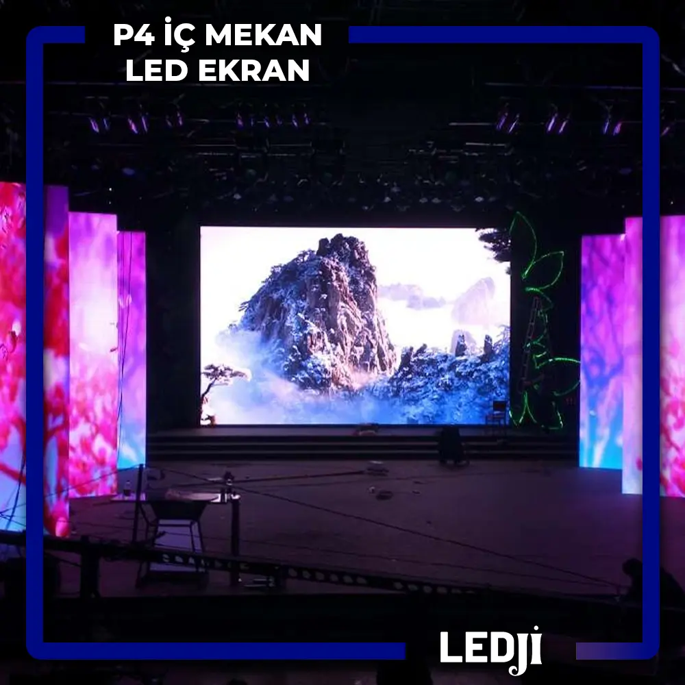 P4 İç Mekan LED Ekran - Yüksek çözünürlük ve canlı renklerle iç mekanlarda mükemmel performans