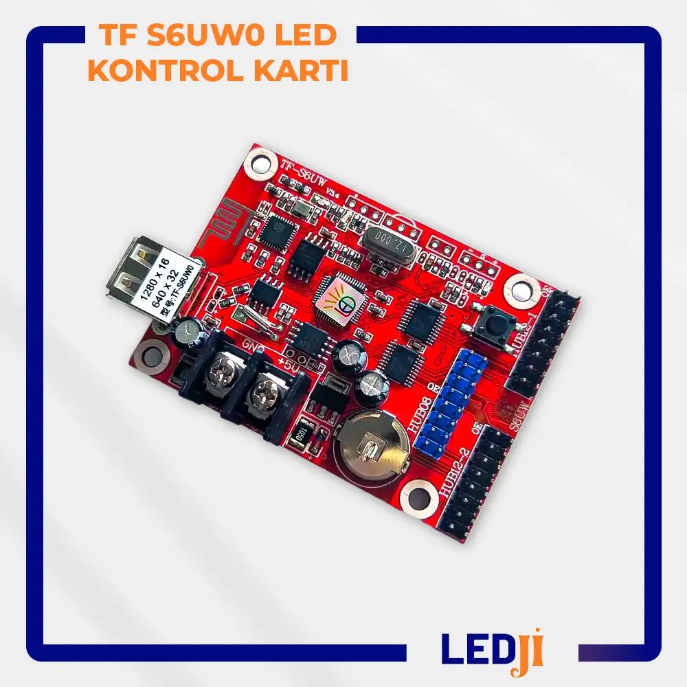TF S6UW0 LED kontrol kartı – WiFi destekli asenkron LED ekran kontrol kartı
