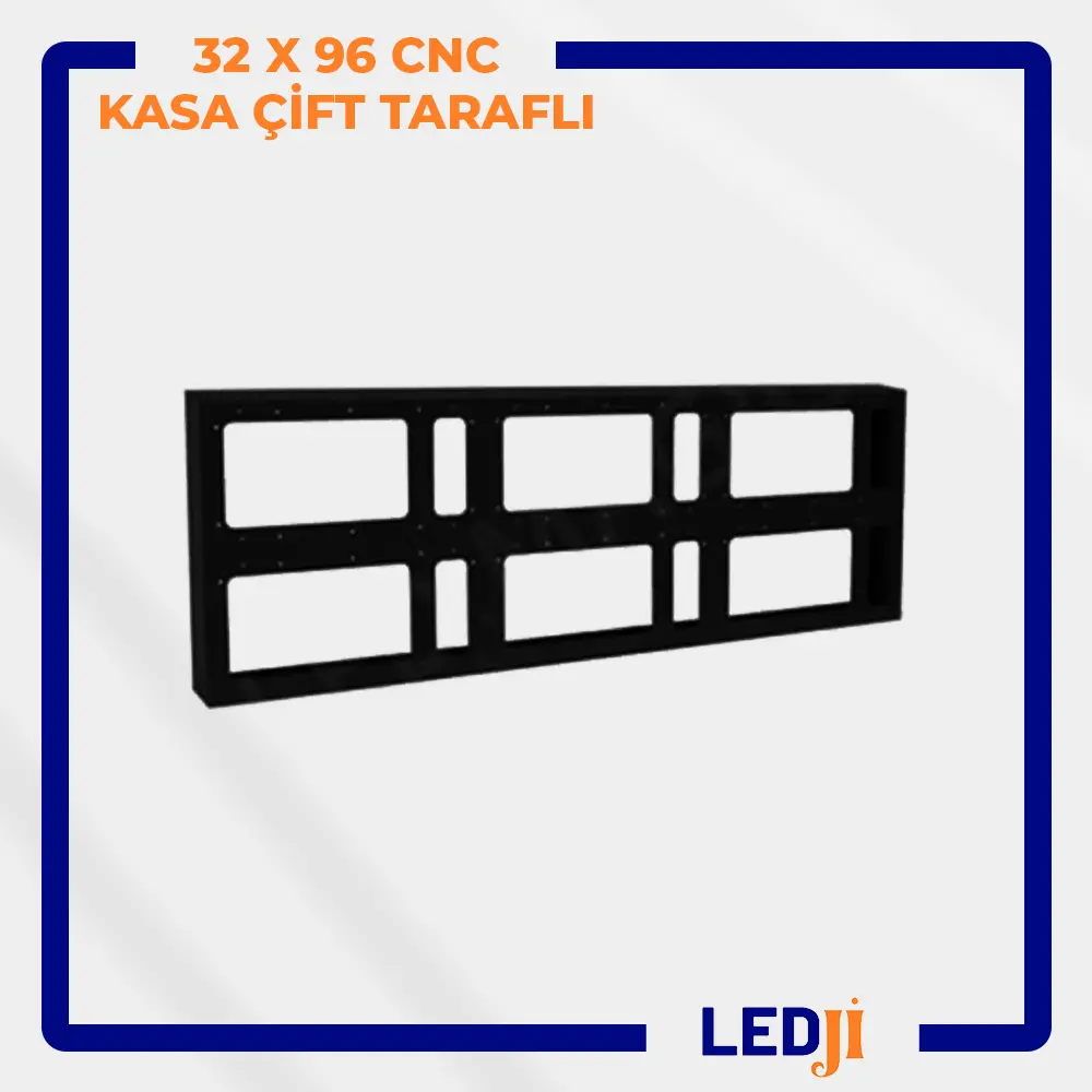 32x96 CNC çift taraflı LED kasa – dış mekan için geniş LED panel kasası