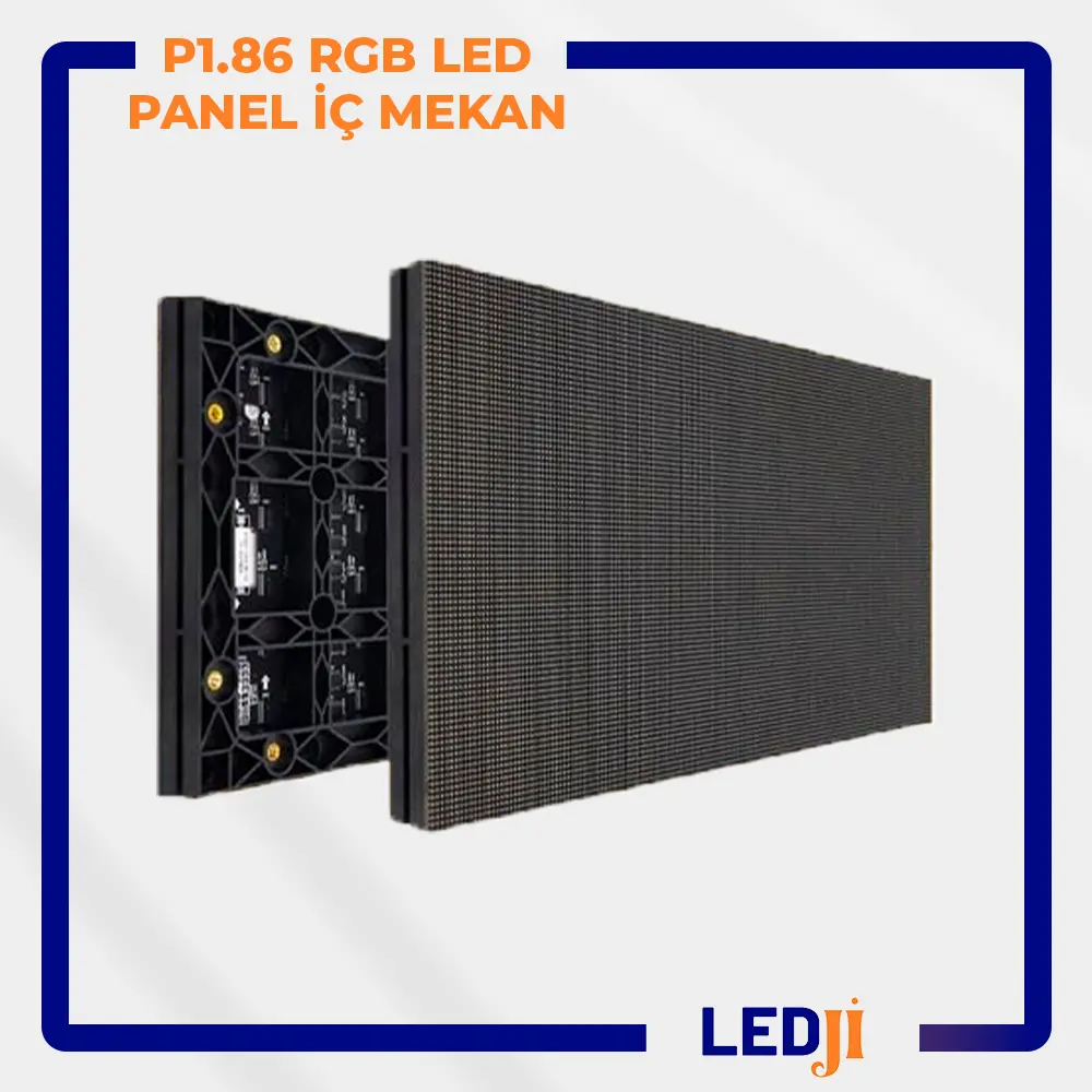 P1.86 RGB LED panel iç mekan - 1.86mm pixel pitch ile yüksek çözünürlük ve net görseller