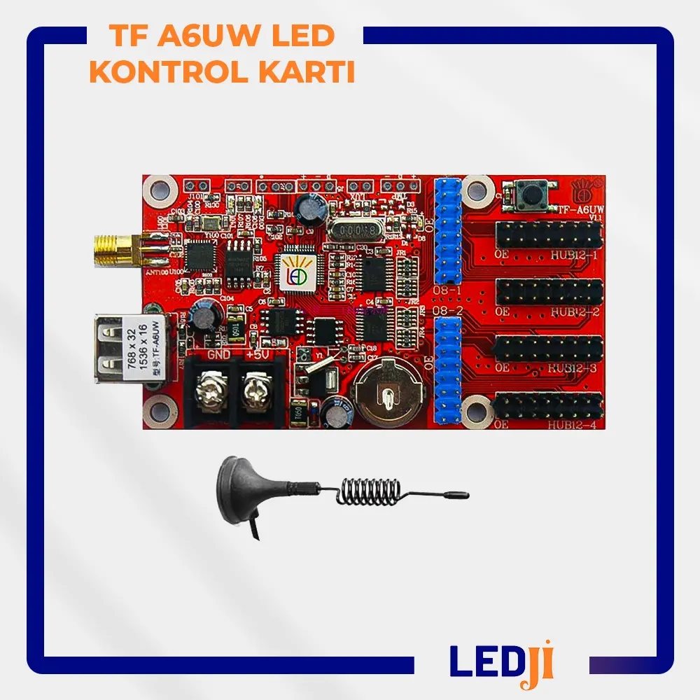 TF A6UW LED kontrol kartı – Kablosuz bağlantı destekli LED panel çözümü