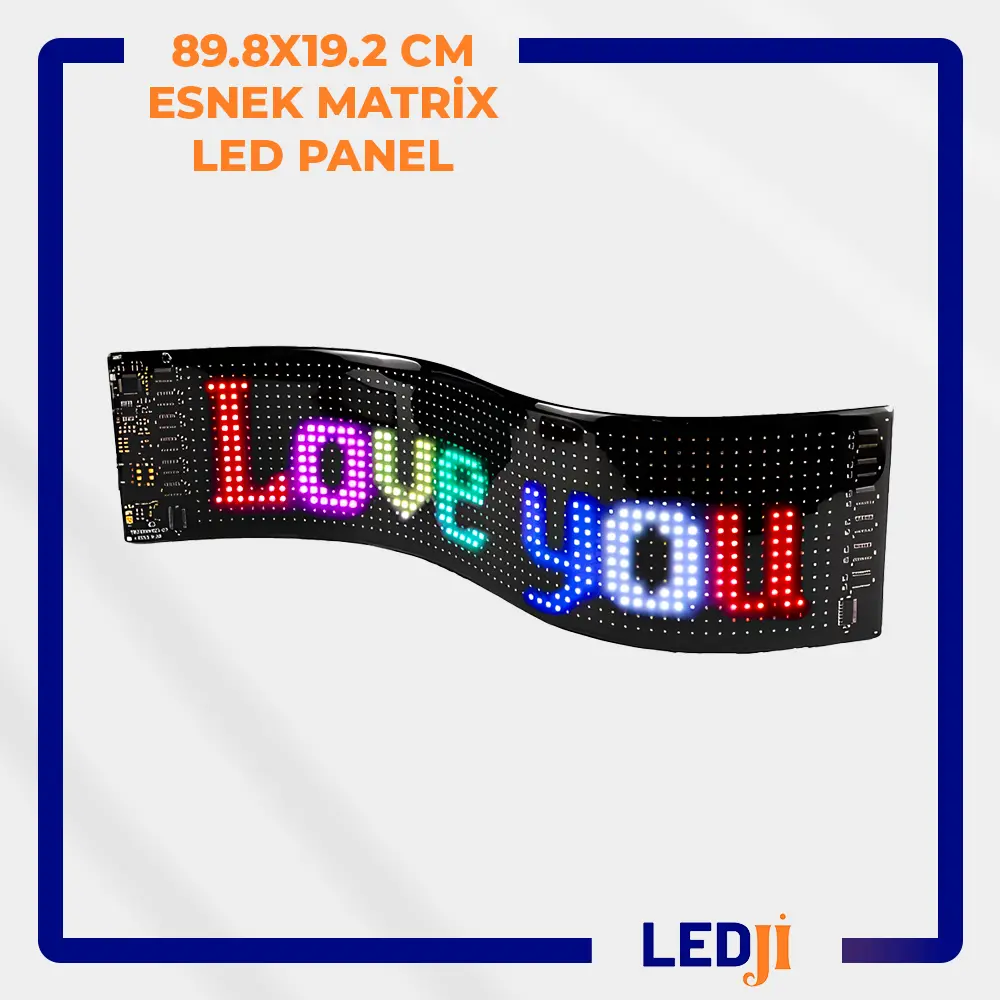 89.8x19.2 CM Esnek Matrix LED Panel - Geniş ekran, yüksek çözünürlük ve esnek tasarımla mükemmel görseller.