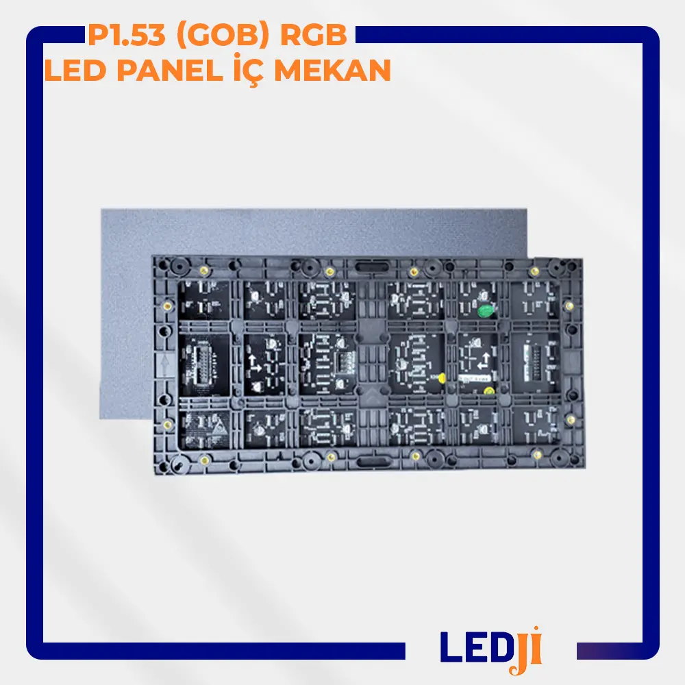 P1.53 (GOB) iç mekan RGB LED panel - Ultra yüksek çözünürlük ve pürüzsüz dijital ekran