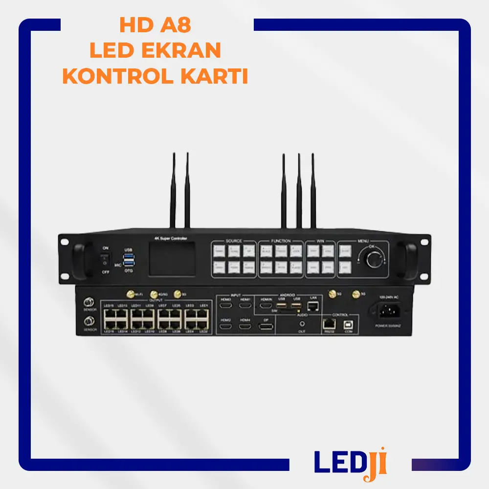 HD A8 LED kontrol kartı - ultra yüksek performanslı LED ekran kontrol cihazı