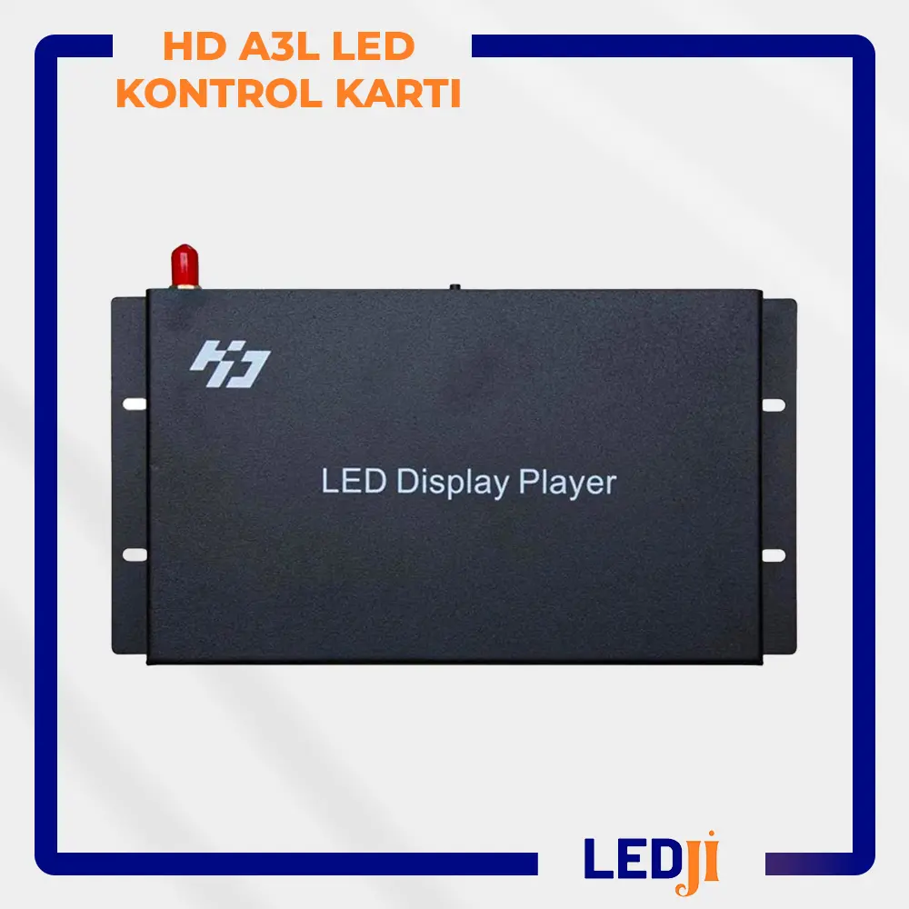 HD A3L LED kontrol kartının üstten görünümü - yüksek çözünürlük destekli asenkron sistem