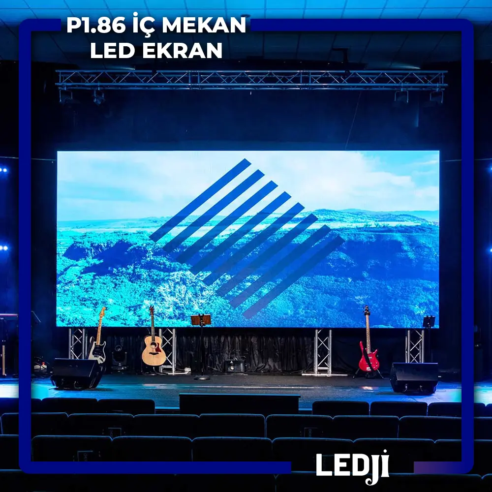 P1.86 İç Mekan LED Ekran - Ultra yüksek çözünürlük ve canlı renklerle mükemmel görsel deneyim