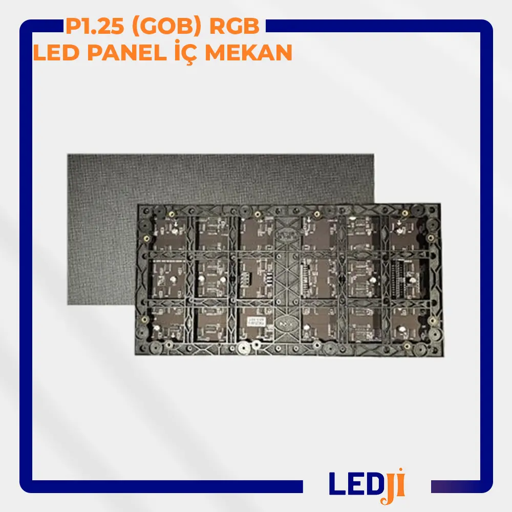P1.25 (GOB) iç mekan RGB LED panel - Yüksek çözünürlük ve dayanıklı dijital ekran