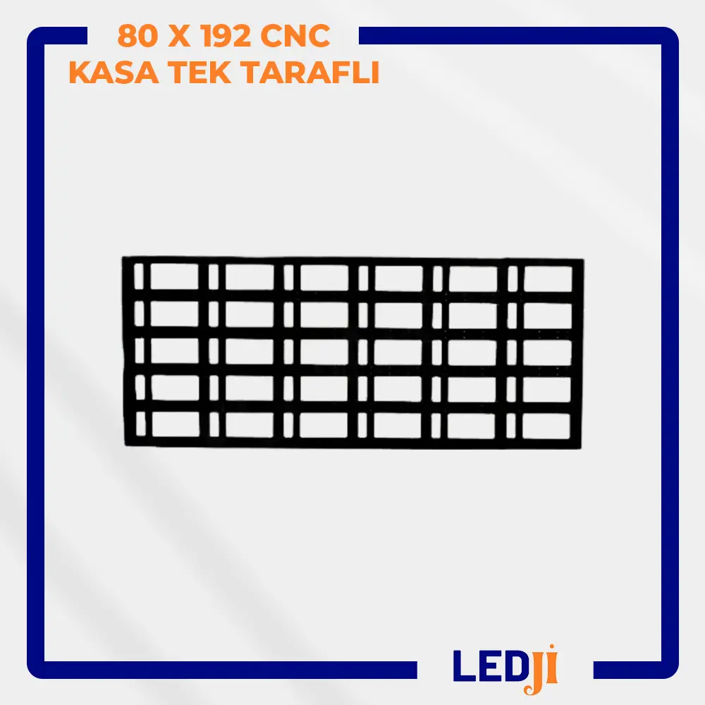 80x192 CNC LED kasa – geniş LED panel için dayanıklı dış mekan kasa
