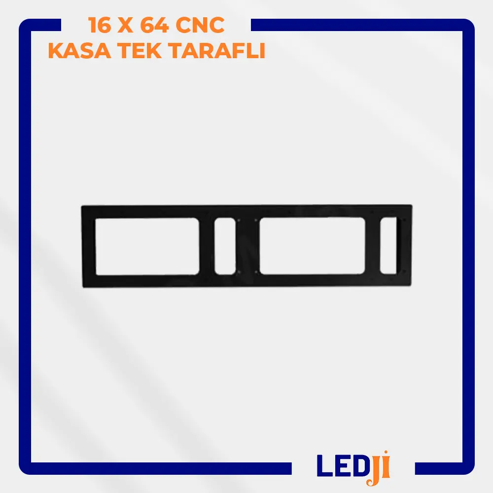 LEDJİ 16x64 CNC tek taraflı LED kasa – ön yüzey görünümü