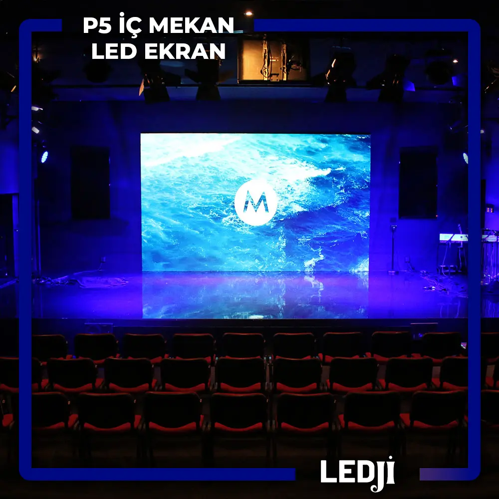 P5 İç Mekan LED Ekran - Yüksek çözünürlük ve canlı renklerle iç mekanlarda mükemmel performans