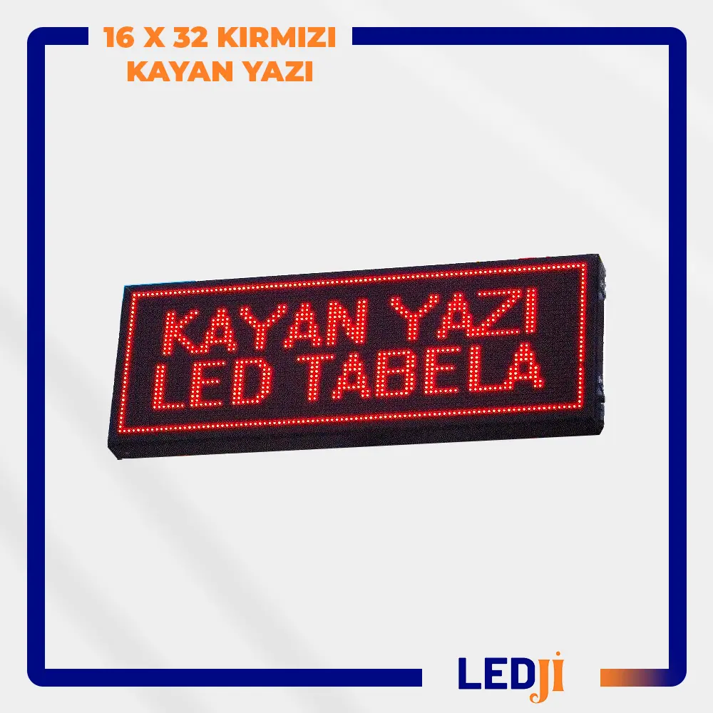 Kırmızı LED ekranla mesajların kolayca görüntülenebilmesi, yüksek çözünürlük ve parlaklık.
