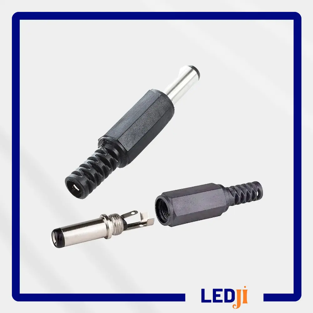 Yüksek kaliteli 2.1mm DC erkek jak IC-252 bağlantı detayı