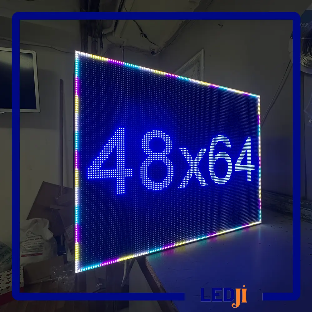 Yüksek parlaklık outdoor P5 48x64 RGB led tabela tek yönlü