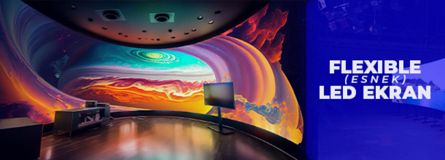 Hd flexible esnek led ekran banner
