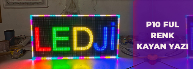 Hd p10 ful renk kayan yazı banner