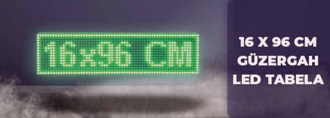 16 X 96 GÜZERGAH LED TABELA